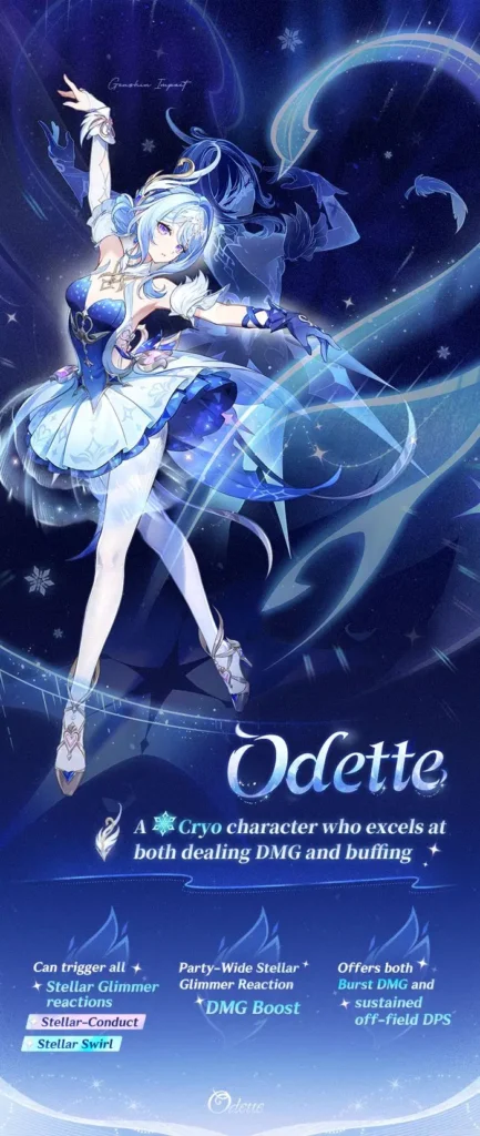Odette Genshin Impact character tier rating and role summary