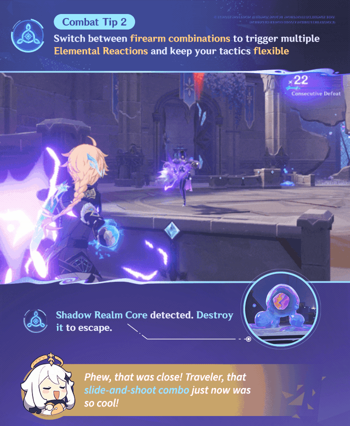 Genshin Impact 7.0 Shadow Realm combat tip: [firearm reaction switching]